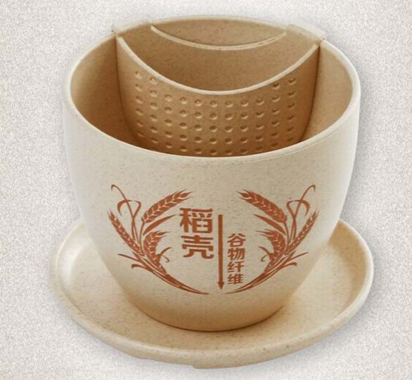 稻壳餐具茶具 创意礼品  健康礼品 年终礼品 成都礼品定制